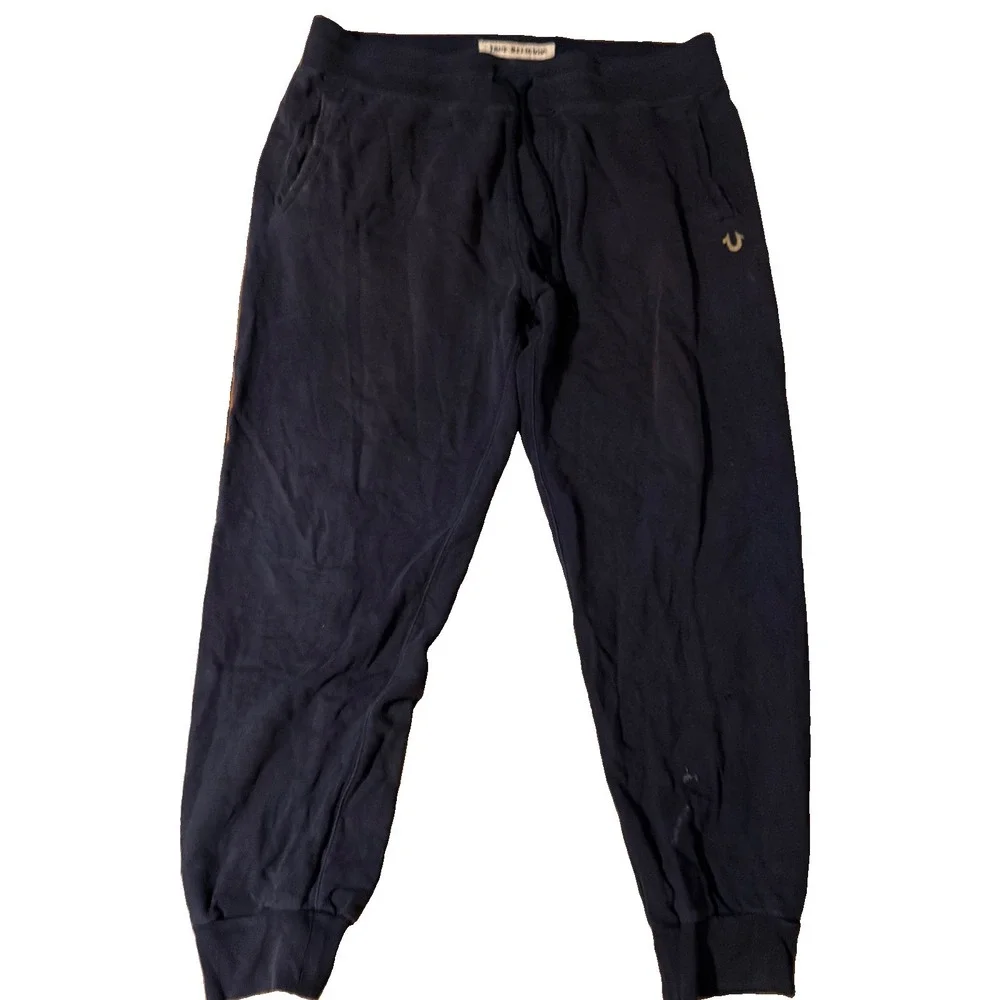 True Religion Classic Logo Jogger Sweatpants Mens XL Horseshoe